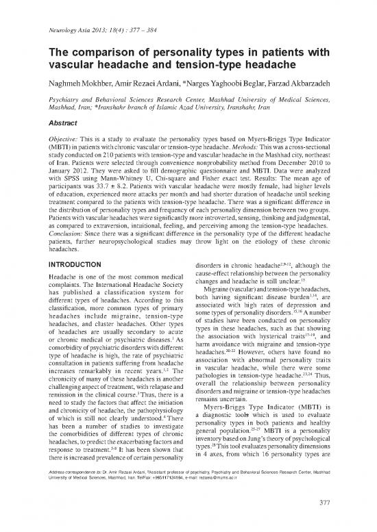 picture Personality Pdf 97156 | Neuroasia 2013 18(4) 377