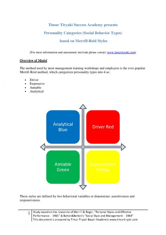 picture_Personality Pdf 97358 | Personality Categories