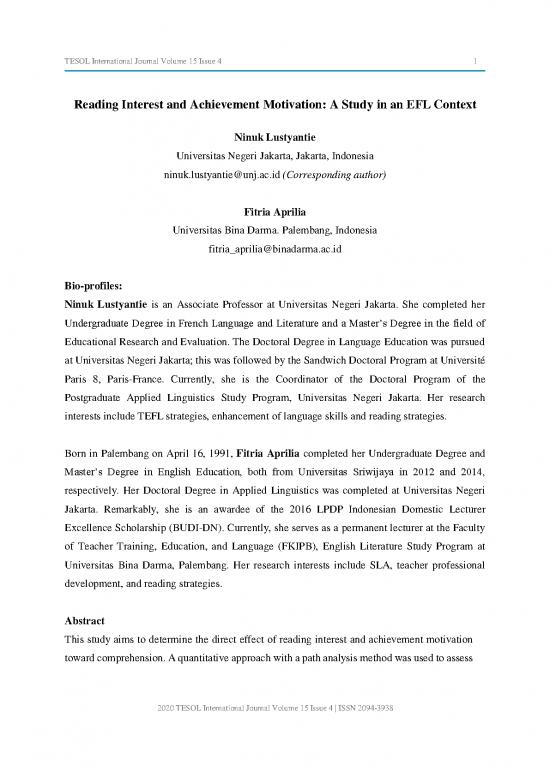 picture Journal Pdf 97807 | Reading Interest And Achievement Motivation A Study In An Efl Context 1638843593