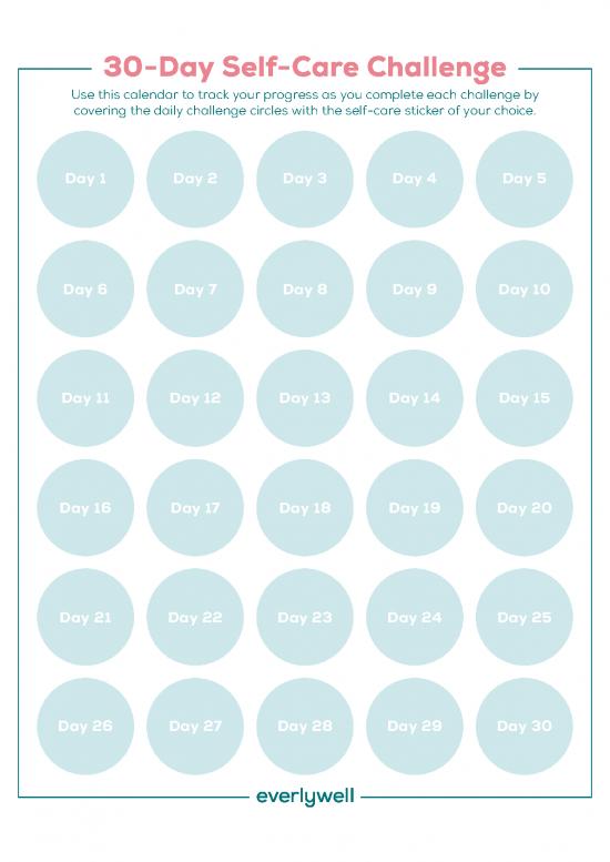 picture_Journal Pdf 97456 | Self Care Challenge Calendar   Stickers