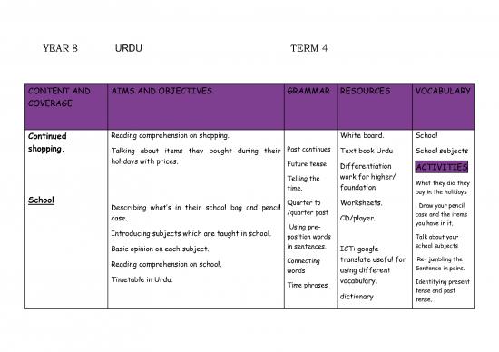 picture Basic Grammar Pdf 99511 | Sow Urdu Year 8 Term4 2019 2020