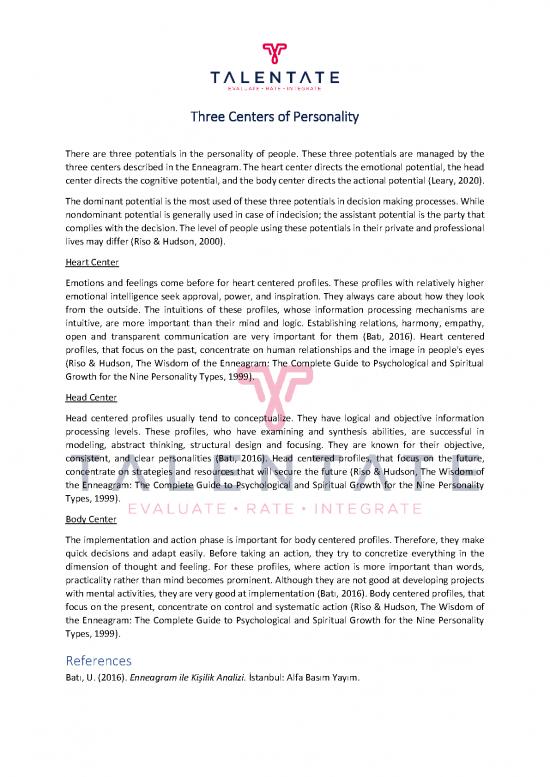 picture Personality Pdf 97320 | Threecentersofpersonality