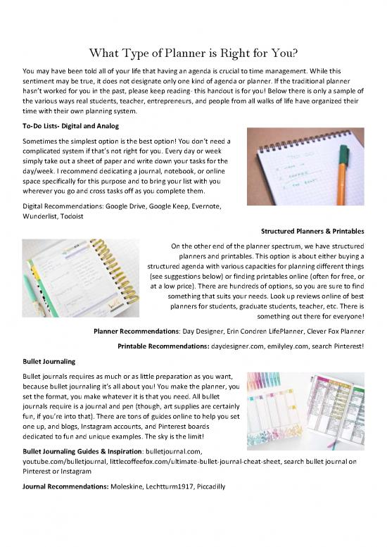 picture1_Journal Pdf 97444 | Work Life Handout What Type Of Planner Is Right For You