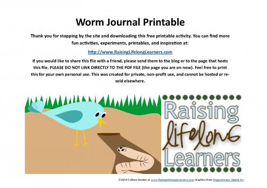 picture Journal Pdf 97789 | Worm Observation Journal
