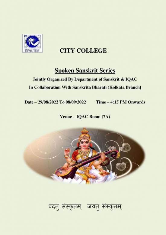 picture Sanskrit Pdf 102179 | 20220819 Spoken Sanskrit Flyer 2022