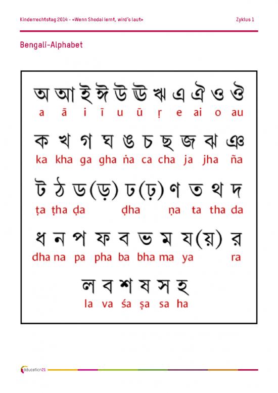 picture Bengali Alphabet Pdf 101331 | Alphabet Bengali De