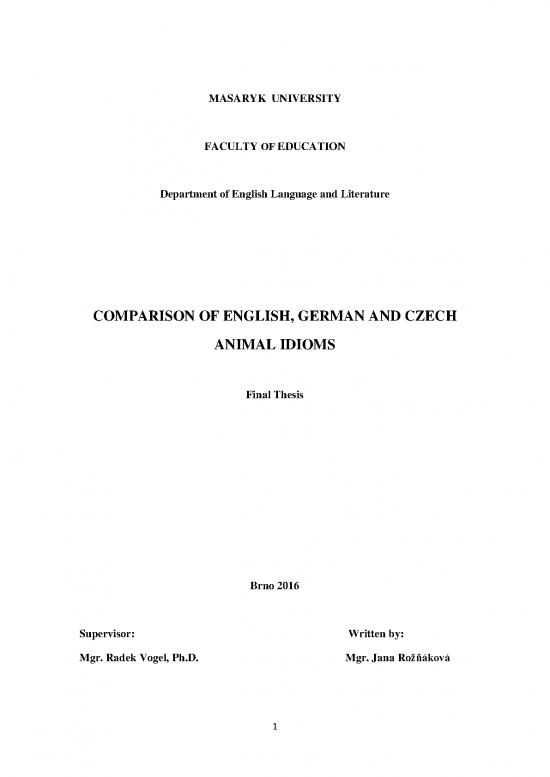 picture Language Pdf 100901 | Animal Idioms