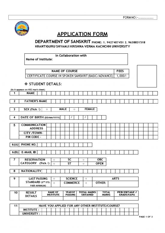 picture Sanskrit Pdf 101916 | Appli Form Spoken Sanskrit 2021 Converted