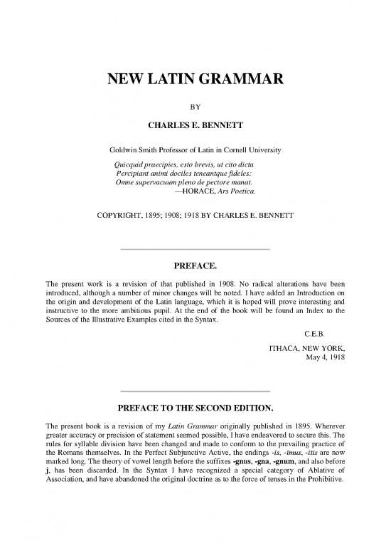 picture1_Language Pdf 100552 | Bennet New Latin Grammar