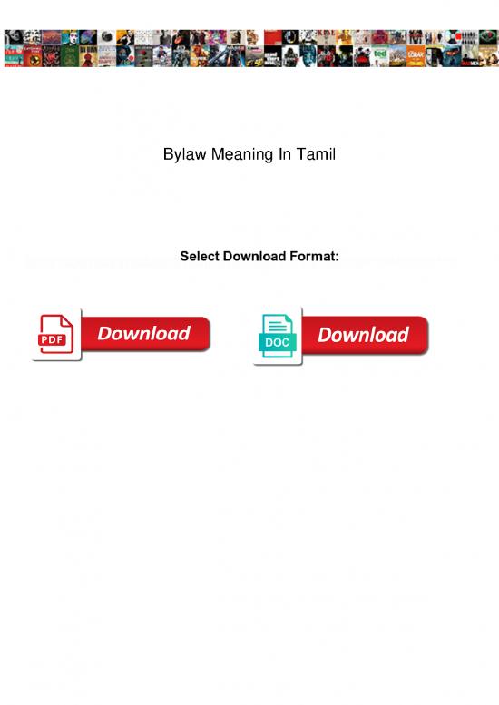picture_Language Pdf 100669 | Bylaw Meaning In Tamil
