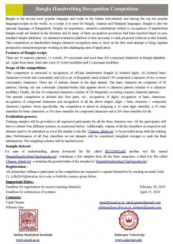 picture Language Pdf 101697 | Cfpforbanglahandwritingrecognitioncompetition Icfhr2010