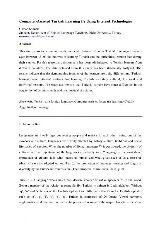 picture_Language Pdf 99984 | Computer Assistedturkishlearningbyusinginternettechnologies Osmansolmaz