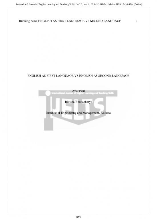 picture Language Pdf 101591 | English As First Language Vs English As Second Language
