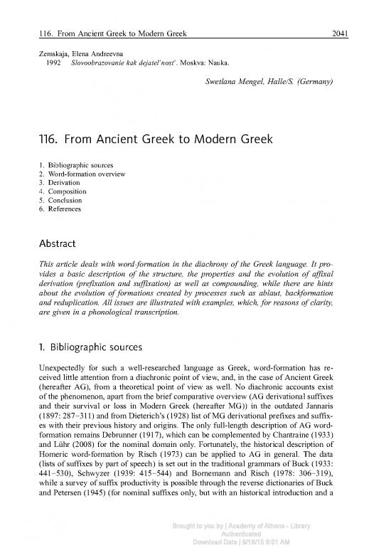 picture Language Pdf 100555 | From Ancient Greek To Modern Greek