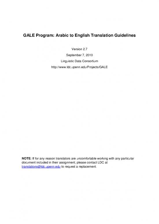 Guideline Translation In Arabic