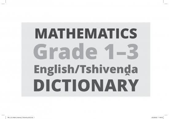 picture_Language Pdf 99853 | Gr 1 3 Tmu Maths English Tshivenda Dictionary