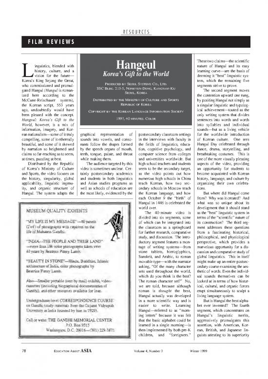 picture Language Pdf 101255 | Hangeul Koreas Gift To The World