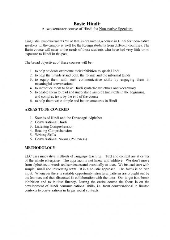 picture Hindi Vocabulary Pdf 101717 | Hindi Course