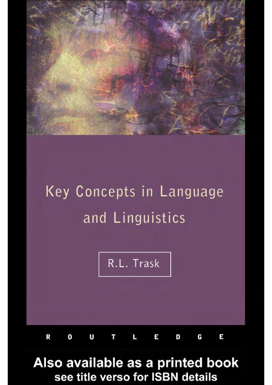 picture Language Pdf 99585 | Key Concepts In Linguistic Trask