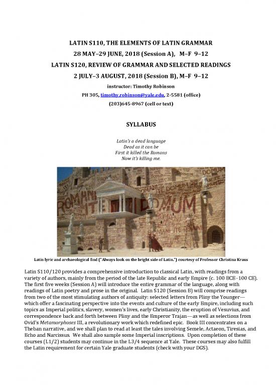 picture1_Language Pdf 100420 | Latn S110   The Elements Of Latin Grammar