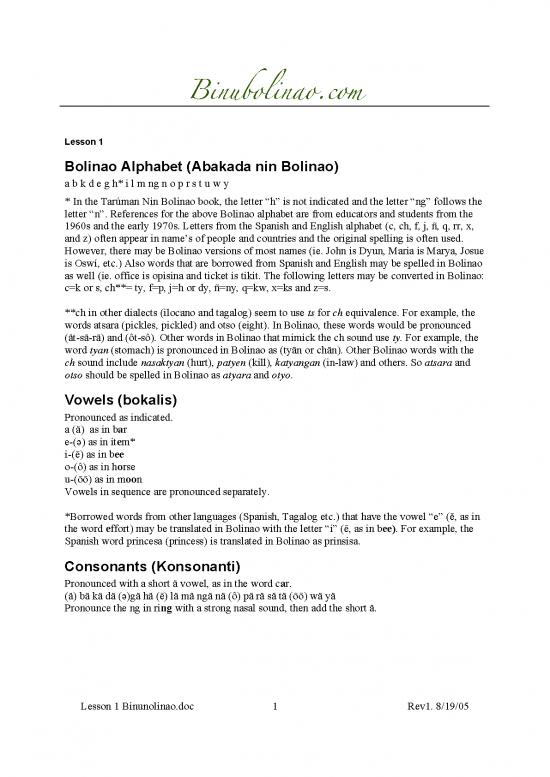 picture Spanish Pdf 100602 | Lesson 1 Binunolinao
