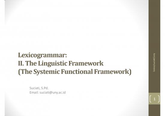 picture Language Pdf 102077 | Lexico 1 Systemic Functional Framework