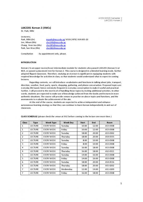 picture_Learning Korean Pdf 99544 | Park Mihi Lak2201 Module Information