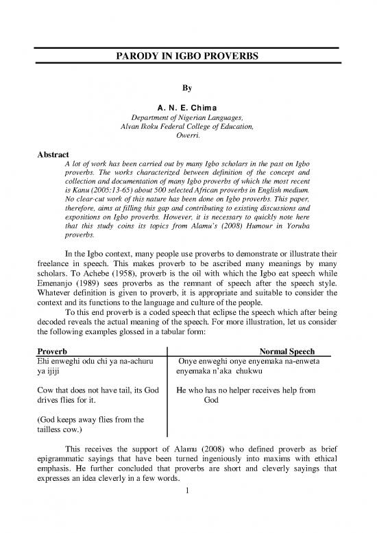 picture_Yoruba Proverbs Pdf 101510 | Parody In Igbo Proverbs