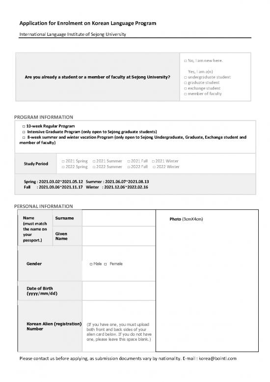picture1_Language Pdf 101273 | Sejong Application For Enrolment On Korean Language Program 2021 2022