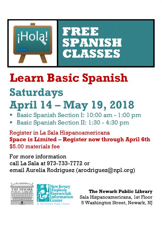 picture Spanish Pdf 101030 | Spanish Language Classes Flyer 180414