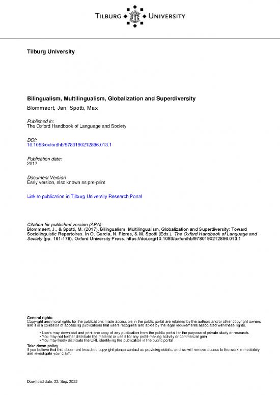 picture Language Pdf 102017 | Spotti Blommaert Oxford Handbook 2017