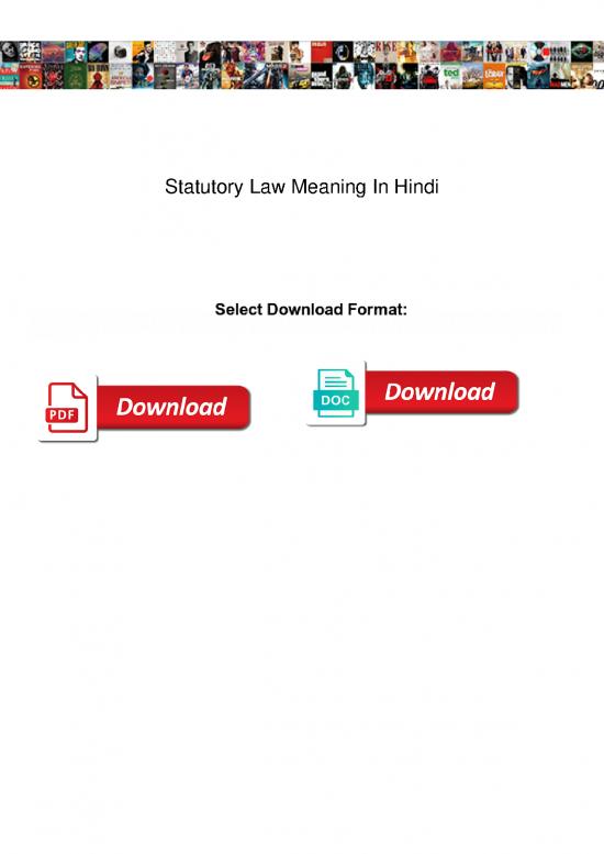 picture_Statutory Law Meaning In Hindi