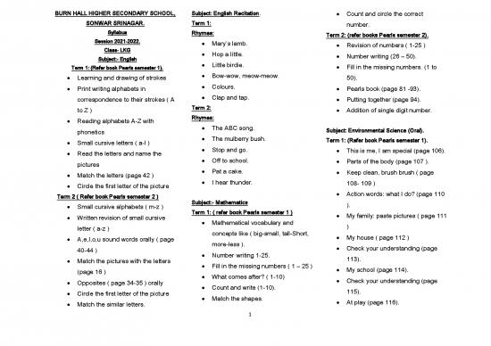 picture Single Session Therapy Pdf 101285 | Syllabus Lkg Abc 2021 2022