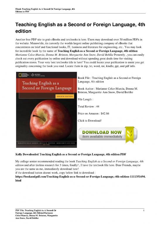 picture Language Pdf 100834 | Teaching English As A Second Or Foreign Language 4th Edition By Marianne Celce Murcia Donna M Bri