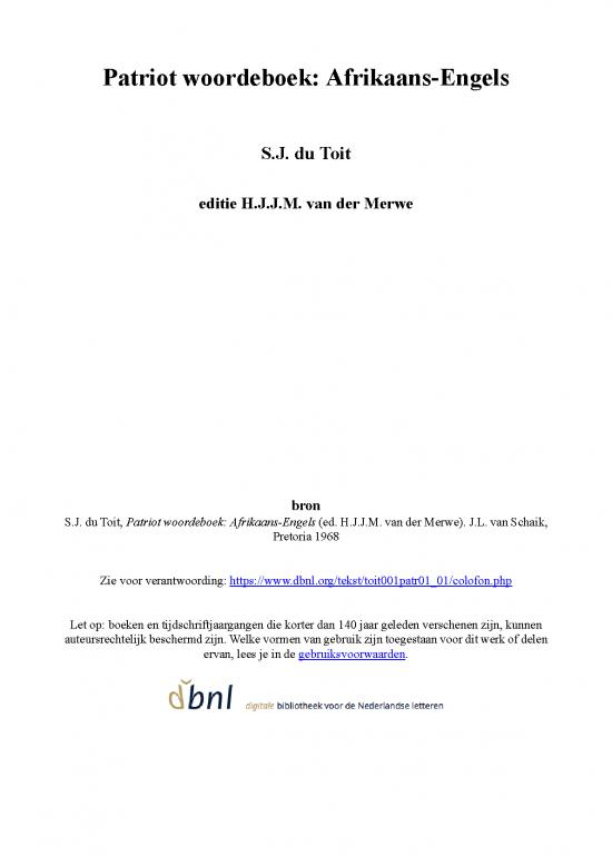 picture_Afrikaans Woordeboek Pdf 101384 | Toit001patr01 01