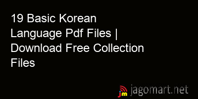 picture 19 Basic Korean Language Pdf Files | Download Free Collection Files