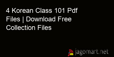 picture 4 Korean Class 101 Pdf Files | Download Free Collection Files