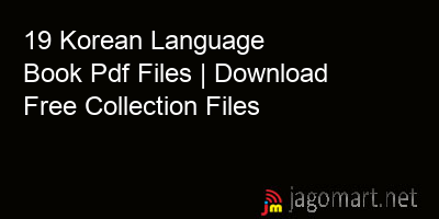 picture 19 Korean Language Book Pdf Files | Download Free Collection Files