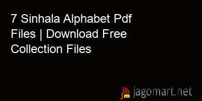 picture 7 Sinhala Alphabet Pdf Files | Download Free Collection Files