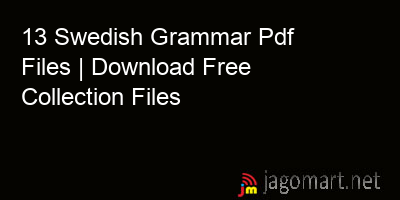 picture 13 Swedish Grammar Pdf Files | Download Free Collection Files