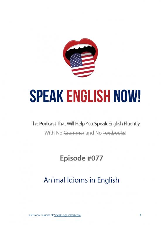 picture Animal Idioms Pdf 103583 | 077 Animal Idioms In English Esl Story