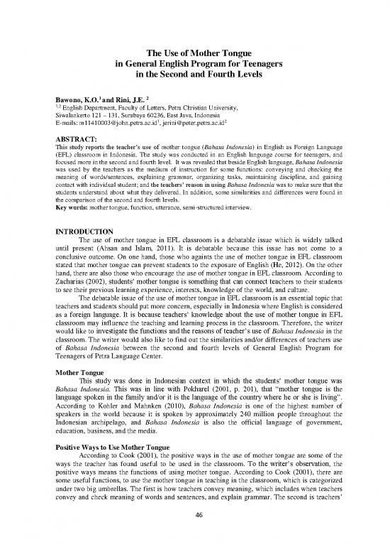 picture Language Pdf 102652 | 150665 En The Use Of Mother Tongue In General Engl