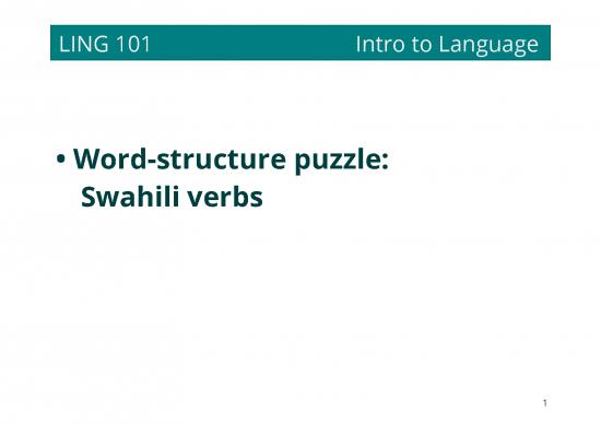 picture_Pdf Language 104680 | 1 Swahili Puzzle
