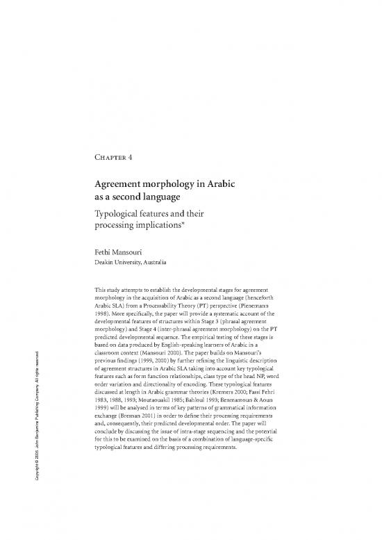 picture1_Language Pdf 103023 | 2005 Cross Linguistic Aspects Of Processability Theory Agreement Morphology In Arabic As A Second La