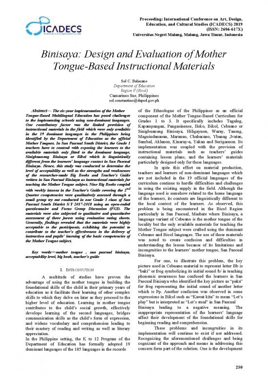 picture Mother Tongue Pdf 102563 | 40 Sol C Balacano