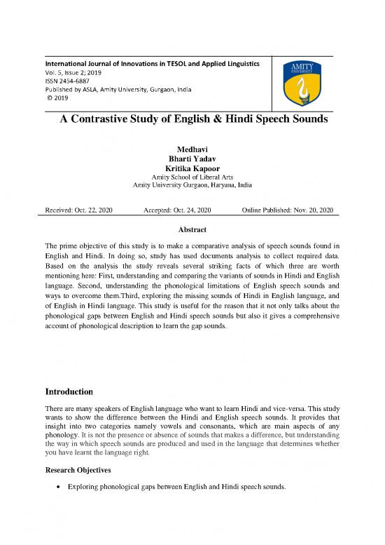 picture Language Pdf 102246 | 524 R Madhvi Bharti Kritika Analysis Of Hindi And English Sounds Final