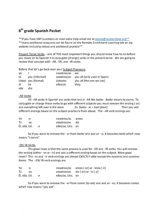 picture1_Spanish Pdf 103502 | 8th Grade Verb Review