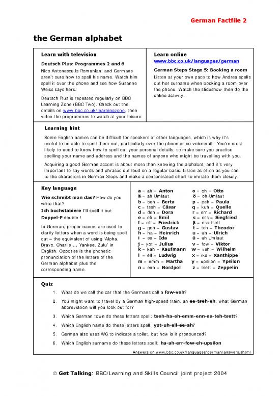 picture German Alphabet Pdf 104781 | Alphabet