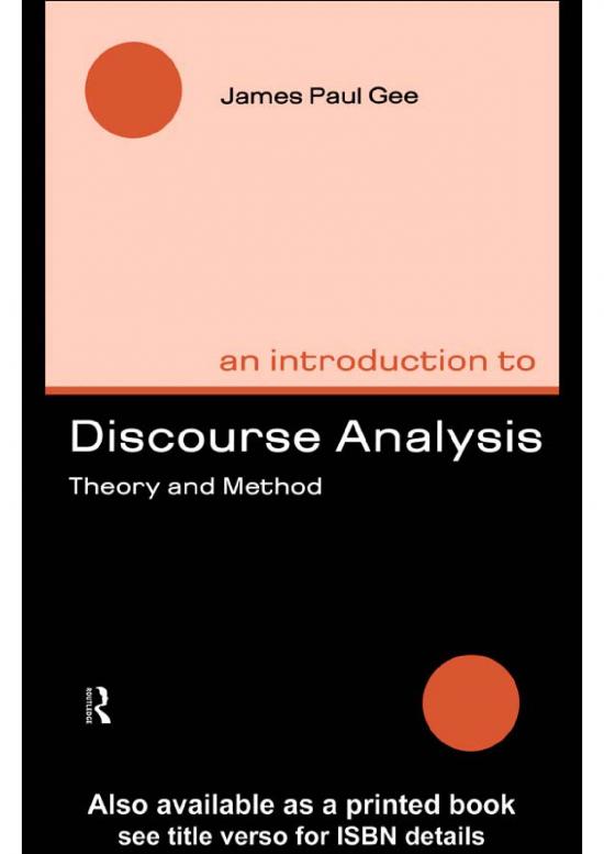 picture1_Language Pdf 102520 | An Introduction To Discourse Analysis Theory Adn Method James Paul Gee Routledge 1999