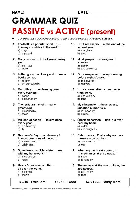 picture Norwegian Grammar Pdf 104745 | Atg Quiz Passiveactive